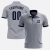 Custom Gray Golf Polo Shirt