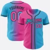 Custom Sky Blue Baseball Jersey