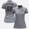 Custom Women's Gray Golf Polo Shirt
