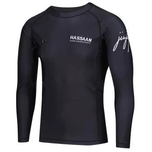 Hassaan Jiujitsu Long Sleeve Rash Guard Front Side