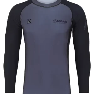 Men's Rash Guard Grey Black