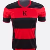 Rugby Shirt Black Red Stripes
