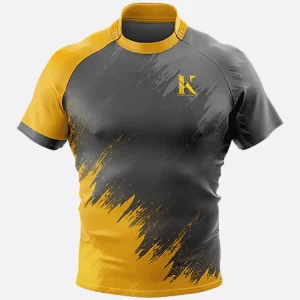 Rugby Shirt Gray Yellow