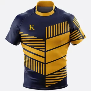 Rugby Shirt Navy Yellow