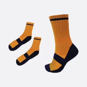 Orange Navy Blue Socks