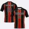 Custom Black Red Light Yellow Lines Sublimation Volleyball Uniform Jersey