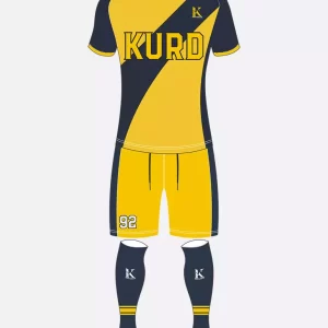 Sublimated Soccer Kit Navy Yellow