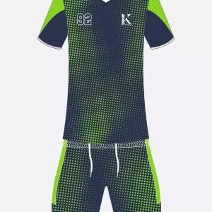Sublimated Soccer Uniform Cloud Burst With Green Halftones