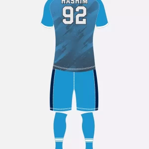 Sublimation Soccer Kit Curious Blue With Texture